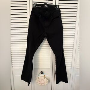 PAIGE FEDERAL Men’s Black Dark Wash Straight Leg STRETCH Denim Jeans 30W  X 30L